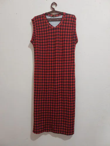 Vestido Xadrez Vermelho 