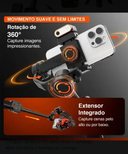 Estabilizador Hohem M7 Rastreio Ai Controle Remoto