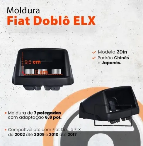 Moldura 2 Din | Doblo 2002 - 2017