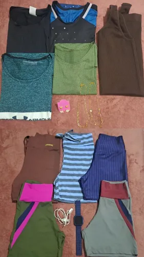 Lote Roupas Fitness + Relógio Smartwatch
