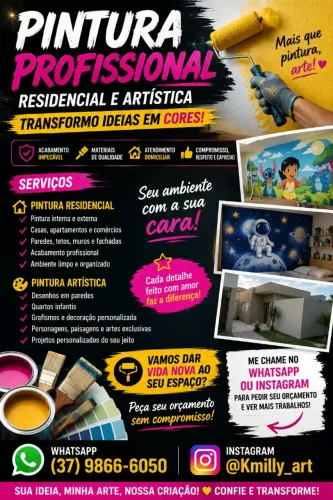 Pintura Residencial e Artística Profissional | Transforme Seu Ambiente!