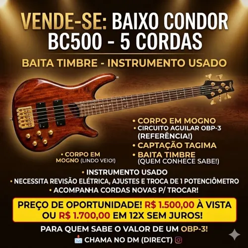 Baixo Condor BC500 5 cordas