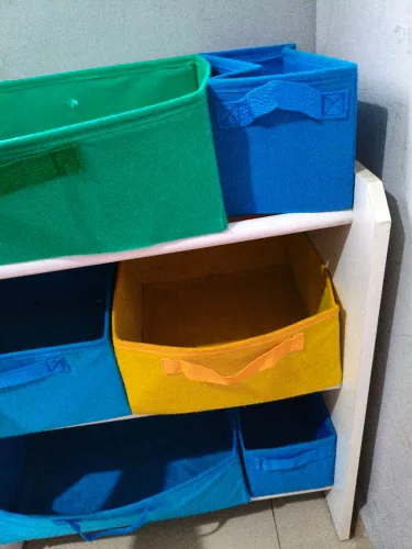 Organizador De Brinquedos Montessoriano Médio Colorido<br> (Organibox)