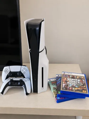 PS5 Slim 2 controles + Jogos NEGOCIO