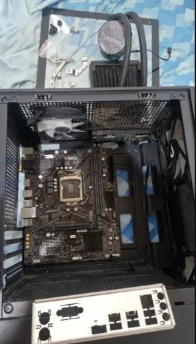Placa mae H410 + water cooler 120mm + gabinete Leia tudo