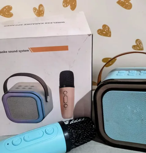 Caixinha de som bluetooth com microfone