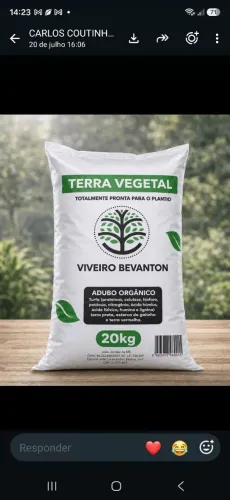 Terra vegetal 20 kg.