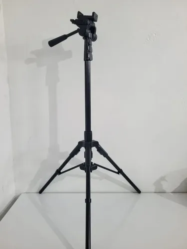 Tripé profissional para câmera e celular