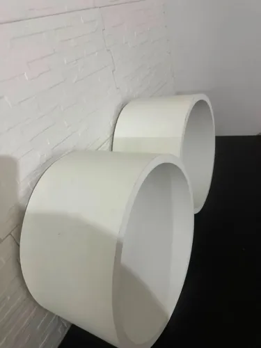 2 Nichos Redondos de Parede - MDF Branco