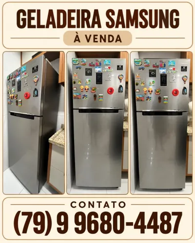 ? GELADEIRA SAMSUNG COR INOX (PRATA)
