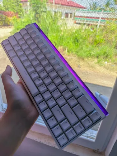 Teclado Magnético Nano68 Branco Madlions Rapid Trigger 0.02MM SnapTap SOCD RGB Hall Effect