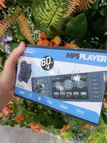 Central multimídia para carro MP5 Player Automotivo 60W x4 USB AUX Rádio + Controle
