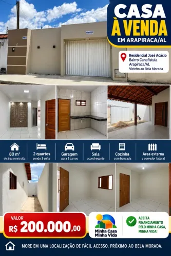 Casa com ótima localização em Arapiraca.