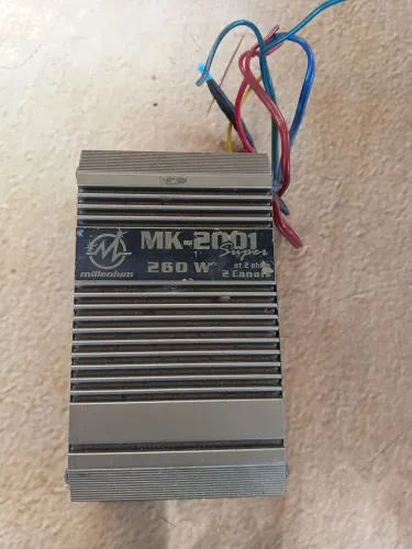 Amplificador mk 2001 super 260w 2 canais at 2ohms millenium