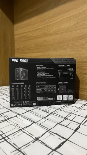 Fonte ASRock PRO-650B 650W (NOVA)