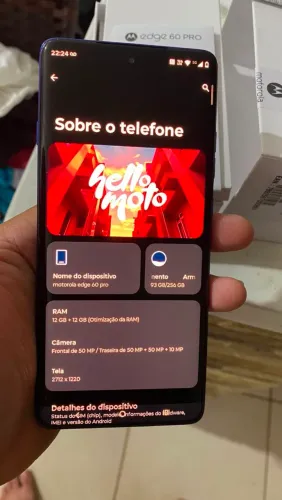 Motorola Edge 60 Pro 256GB / 24GB RAM ? Com Nota e Garantia ? Impecável!