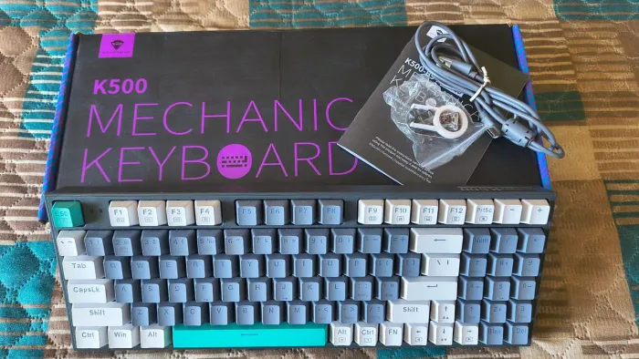 Teclado Mecanico Machenike K500-B94 Branco RGB