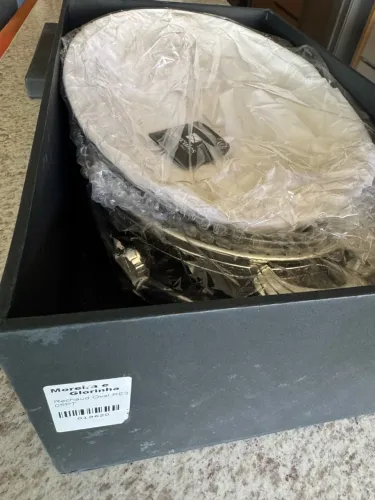 Réchaud Oval Hercules Prateado - Novo, Nunca Usado