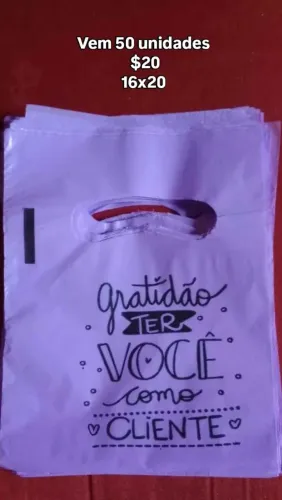 Sacolas com frases 