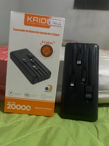 Carregador Portátil 20.000mAh 4 cabos