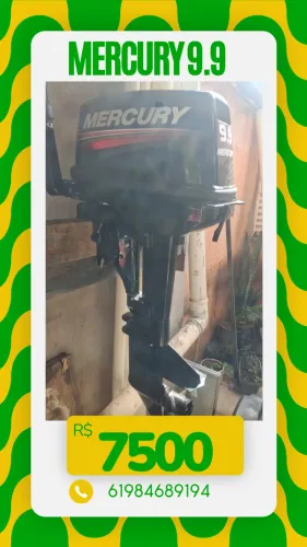 Motor de Popa Mercury 9.9 Hp