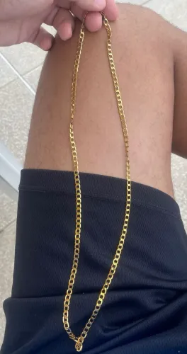 Corrente banhada a ouro 18k primeira linha