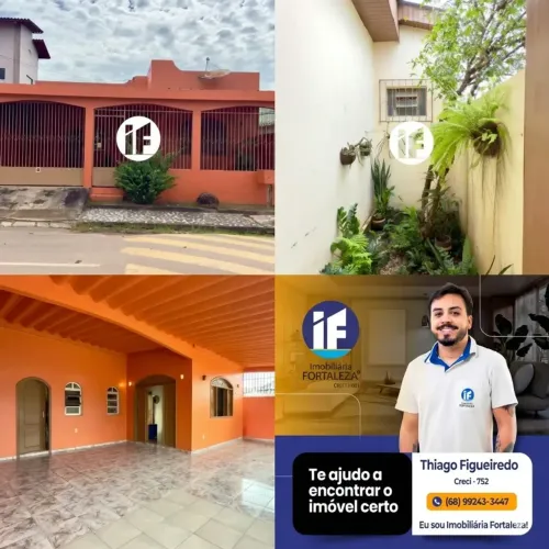 VENDO casa: 230m², 3 quartos, 2 suítes, 3 vagas, edícula - Rio Branco