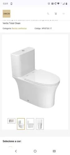 Vazo sanitário novo na Caixa