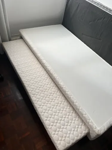 Base box solteiro com cama auxiliar