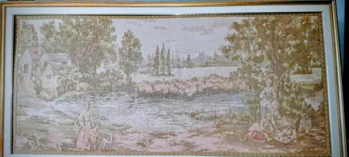 Quadro tapeçaria Gobelin 