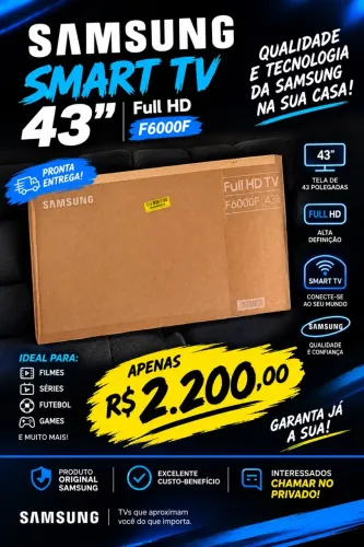 vendo smart tv samsung 43 polegadas full hd