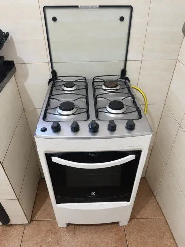 Fogao Electrolux 4 Bocas Inox e Branco