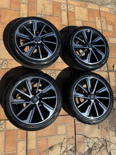 RODAS ARO 15 FIAT CRONOS PNEUS NOVOS ETIQUETAS  