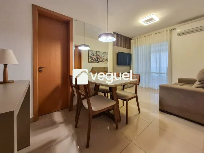 Apartamento mobiliado com 2 quartos, 2 suítes para alugar no Jardim Nova Aliança, Ribeirão