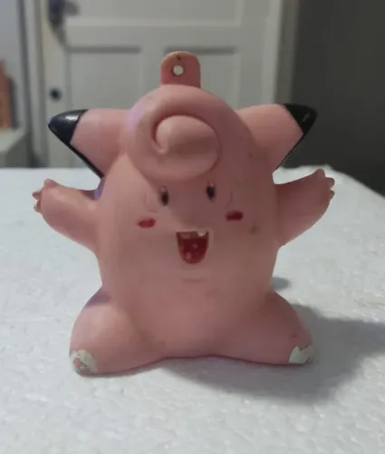 Boneco Clefairy Pvc 1995 Glasslite Nintendo 9 Cm