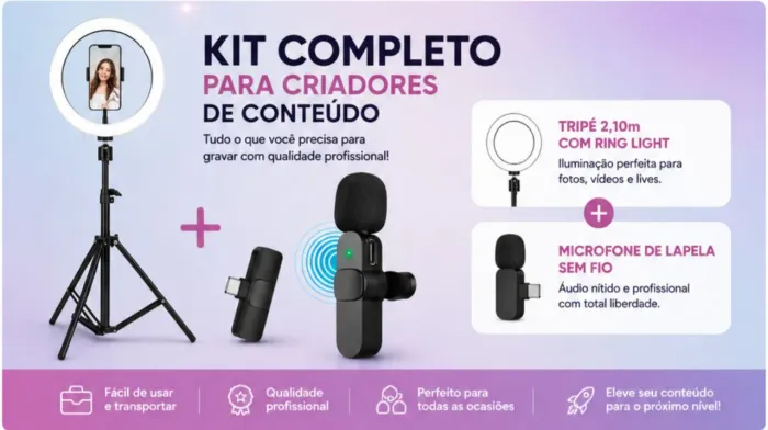 ? KIT CRIADOR DE CONTEÚDO COMPLETO! ?