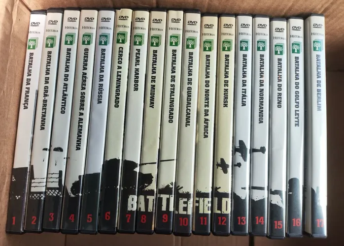 Coleção DVD Battlefield - 17 DVDs