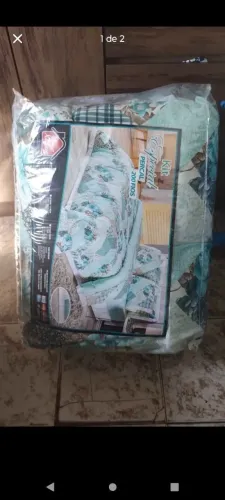 Kit Edredom Especial Percal 200 Fios (Novo)