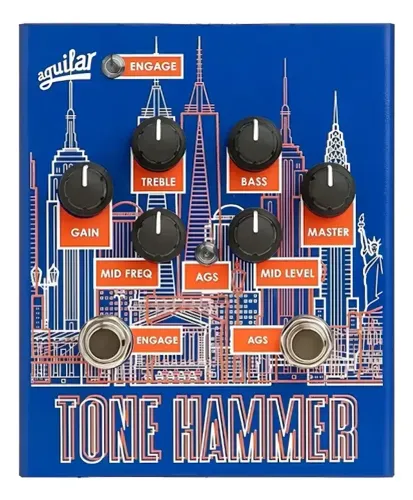 Pedal De Pré-amplificador Aguilar Tone Hammer Ltd Nyc Para B Azul