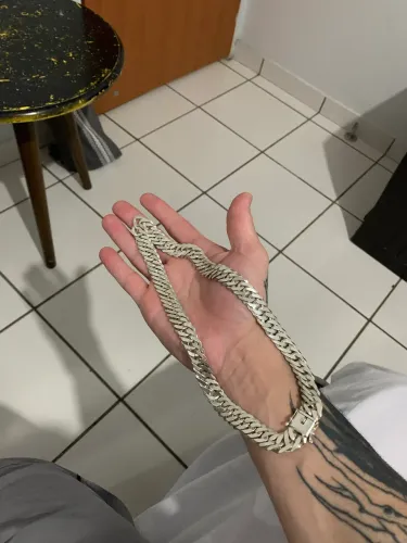 Prata 925 13mm elo duplo 50cm