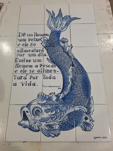 Painel de azulejos