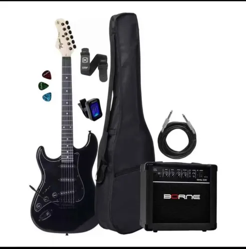 Guitarra canhoto Tagima kit completo