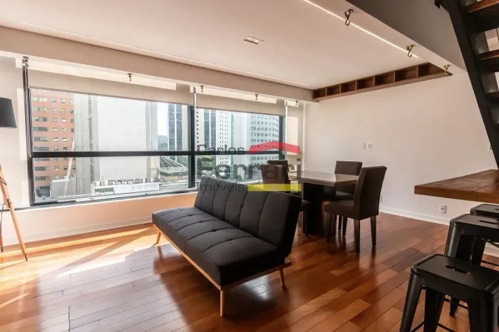 Vila Olímpia, Apartamento para locação, 64 metros, Duplex, 1 Vaga, Lazer, Piscina, Mobilia