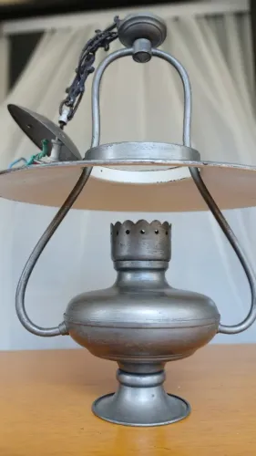 LUSTRE VINTAGE ESTILO COLONIAL - PRATA -