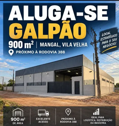 Galpão 900m Mangal- Vila Velha para alugar