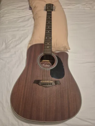 Violão corda de Aço Hofma elétrico com afinador