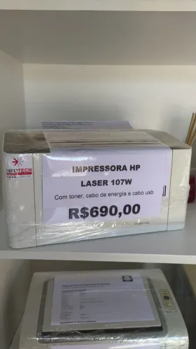 Impressora laserjet HP 107w seminova