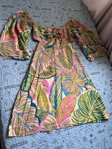 Vestido Estampado lojas Renner
