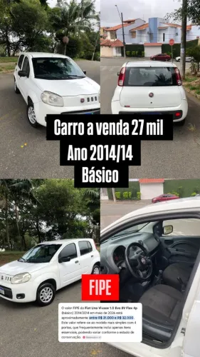 Fiat Uno Vivace/rua 1.0 EVO Fire Flex 8V 5P 2014