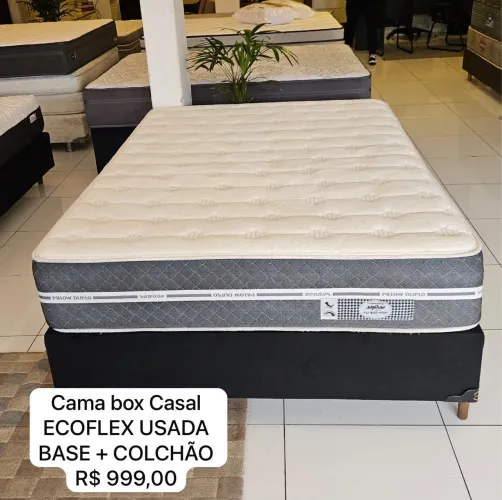 Cama Box Casal ECOFLEX USADA - ENTREGO